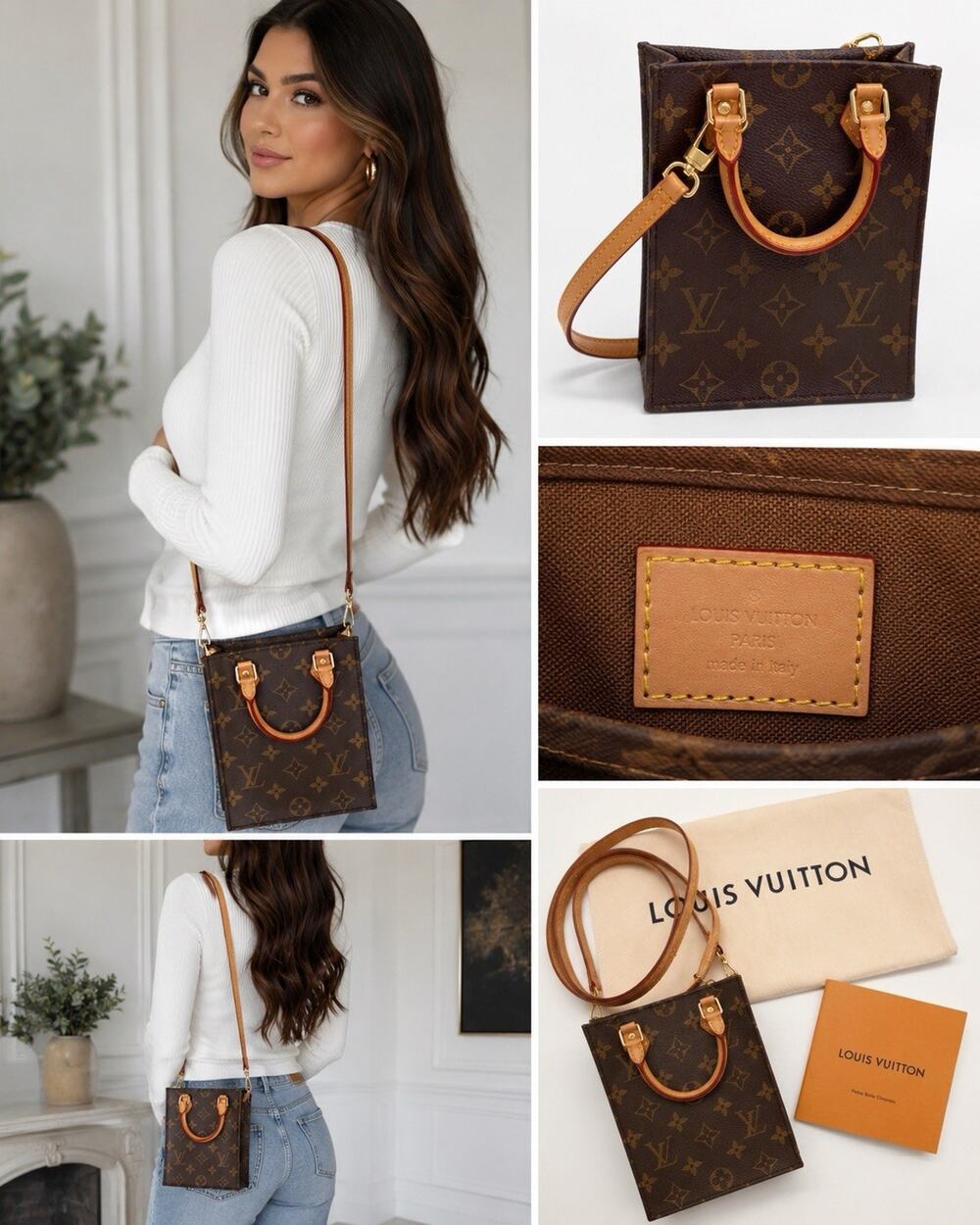 Petit Sac Plat Monogram Crossbody M81295 RFID Pristine